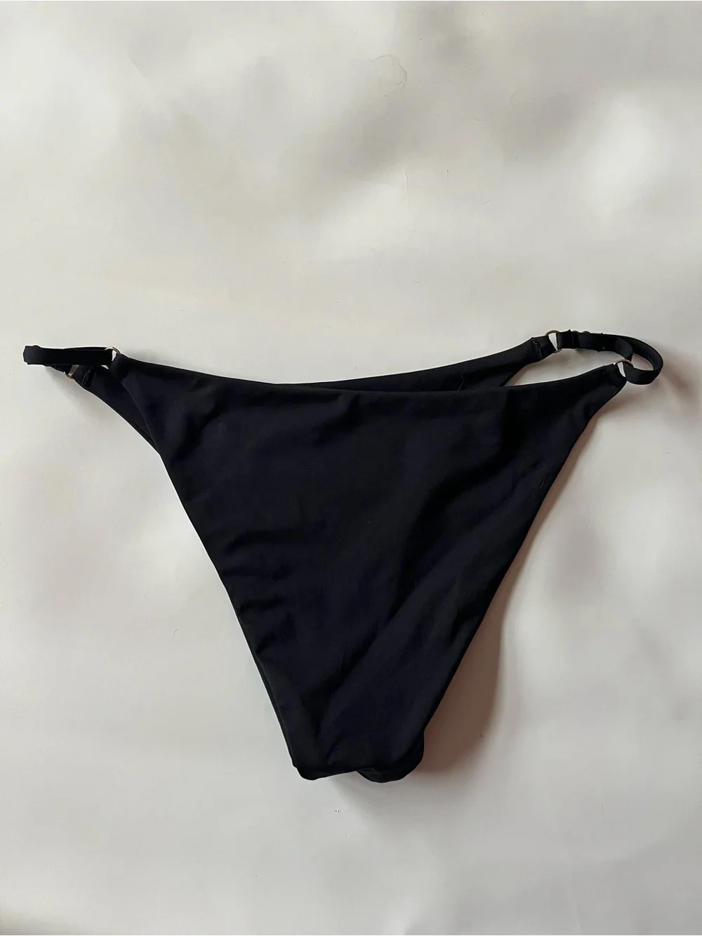 Monday Swimwear Capri Bottoms Black 0840 minimalist black gold triangle medium
